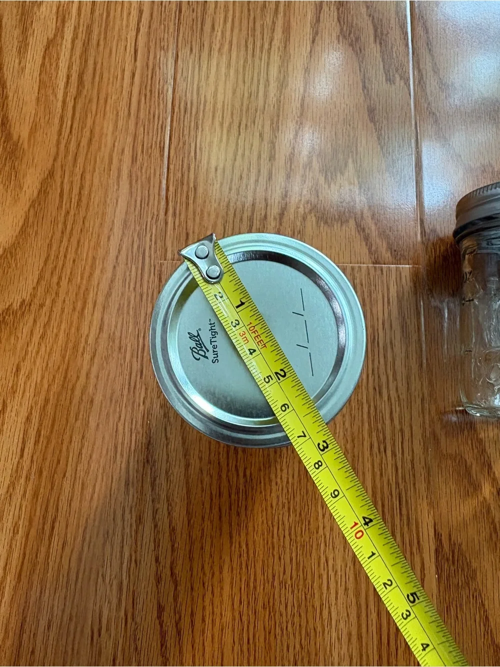 6 OZ Embossed Glass Ball Jars with Silver Lids - Set of 2